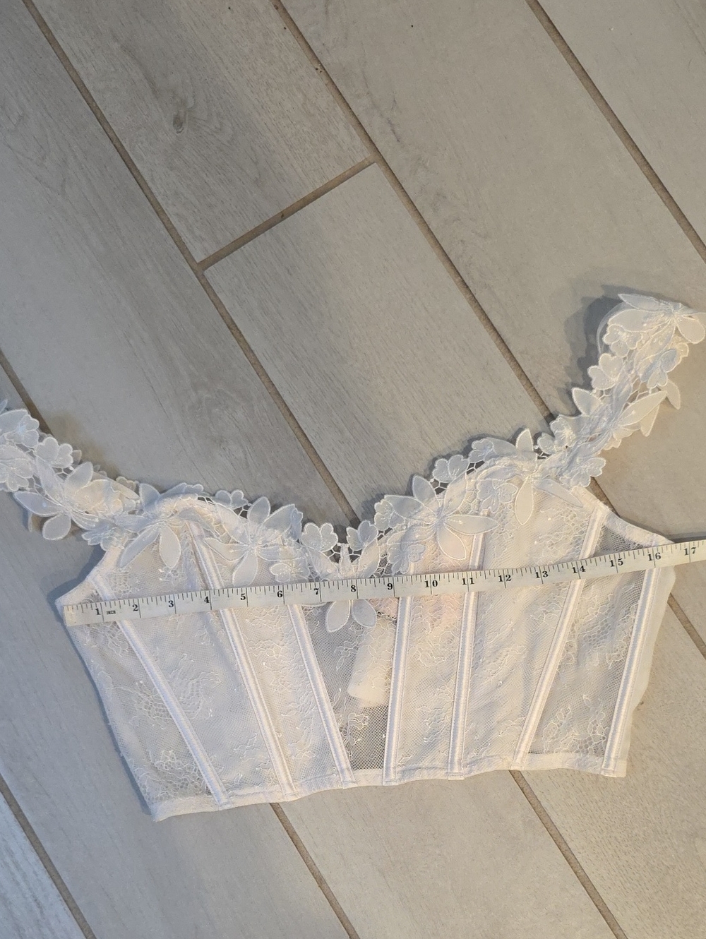 Victoria's Secret Very Sexy Unlined Floral Embroidery Corset Top - Picture 3 of 5